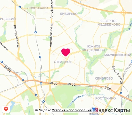 На карте