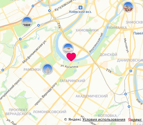 На карте