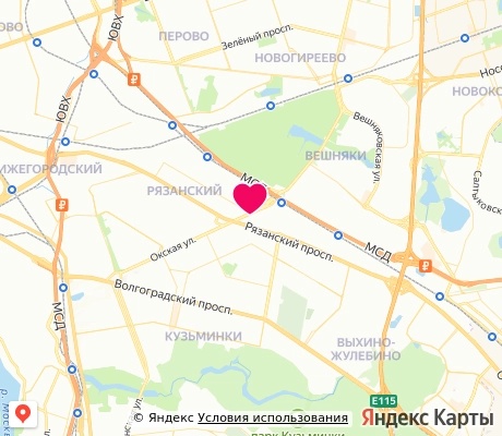 На карте