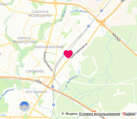 На карте