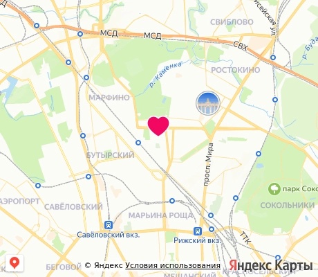 На карте