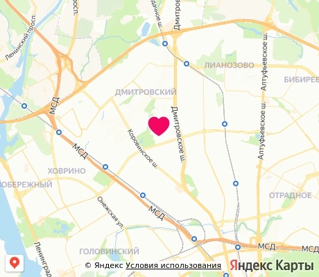 На карте