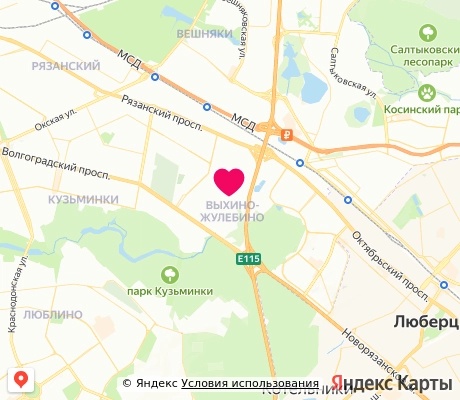 На карте