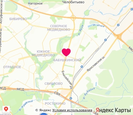 На карте