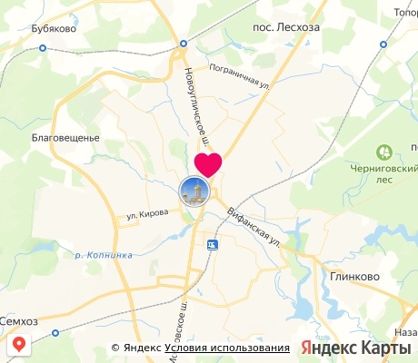 На карте