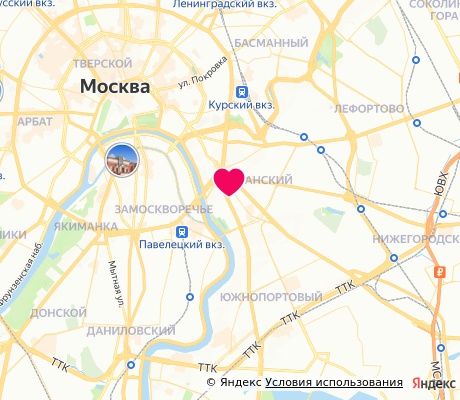 На карте