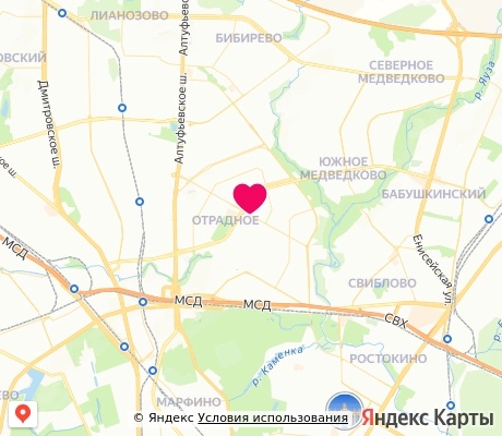 На карте