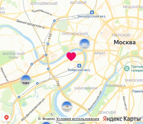 На карте