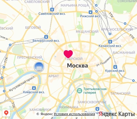 На карте