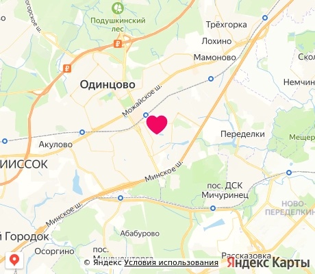 На карте