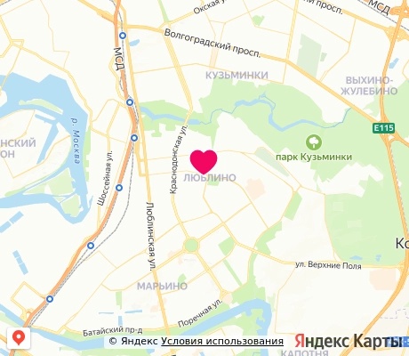 На карте