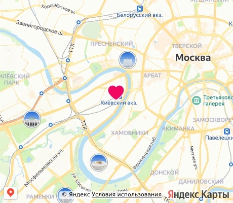 На карте