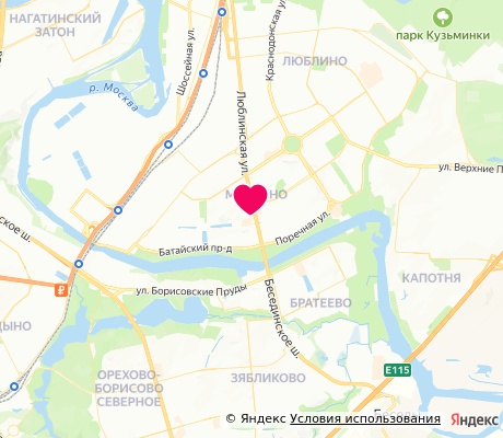 На карте