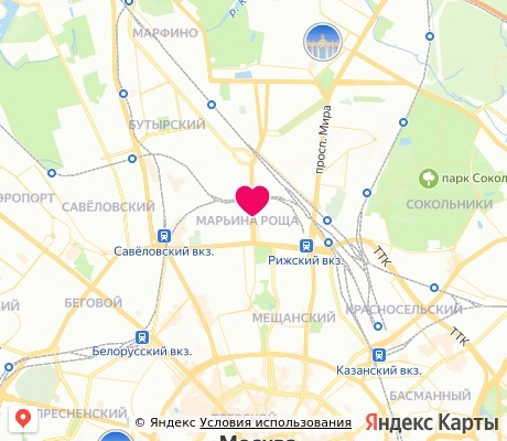 На карте