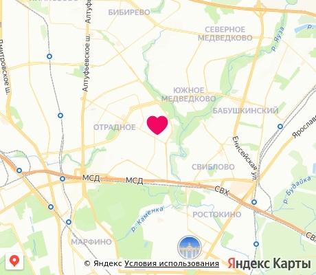 На карте