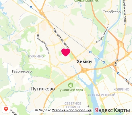 На карте
