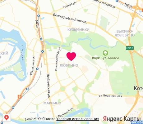 На карте