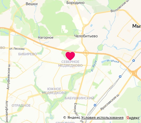 На карте