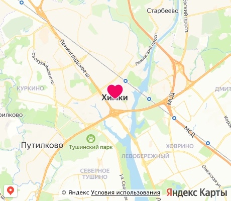 На карте