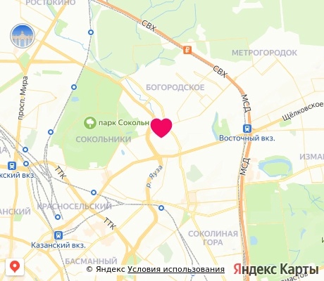 На карте
