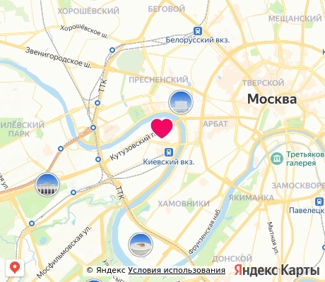 На карте
