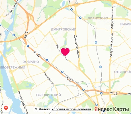 На карте