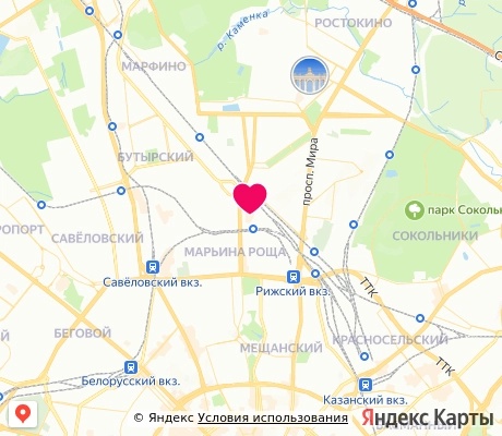 На карте
