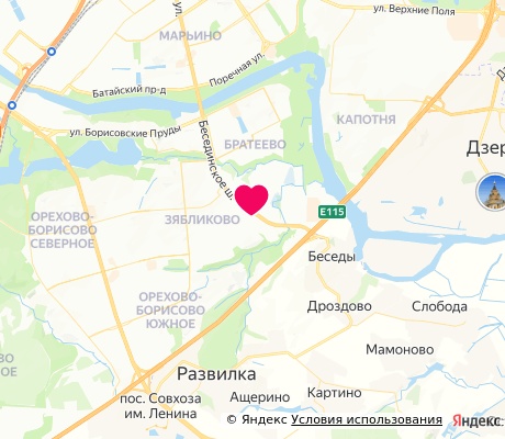На карте