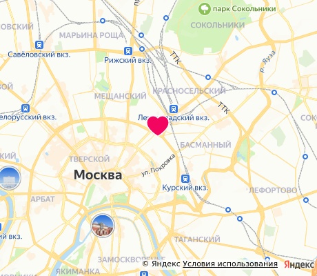 На карте