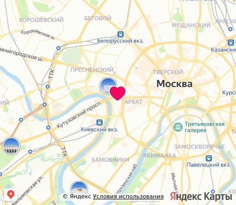 На карте