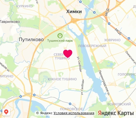 На карте