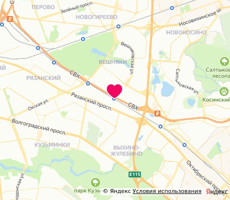 На карте