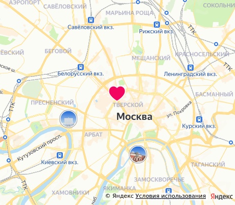 На карте