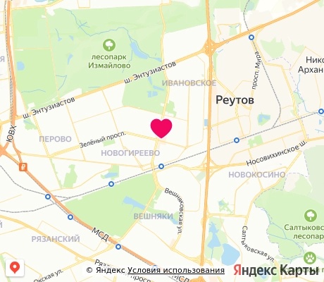 На карте