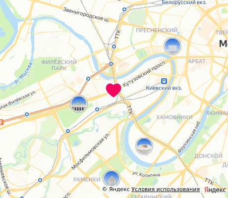 На карте