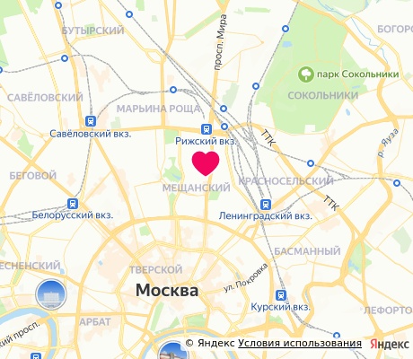 На карте
