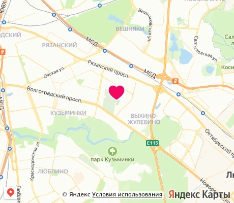 На карте