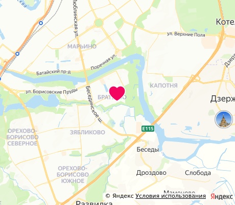 На карте