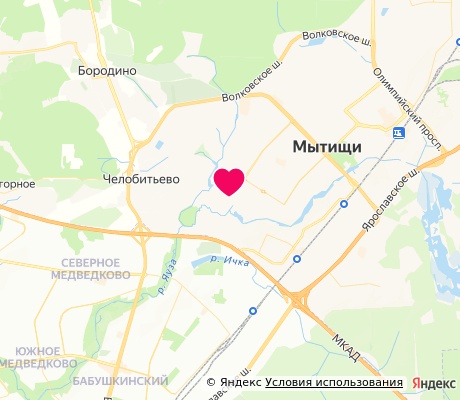 На карте