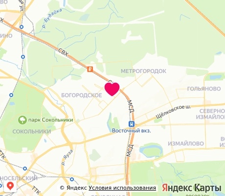 На карте