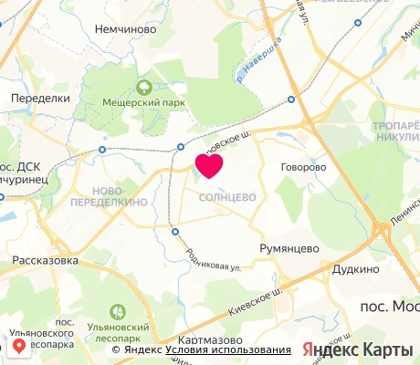 На карте