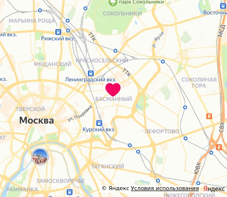 На карте