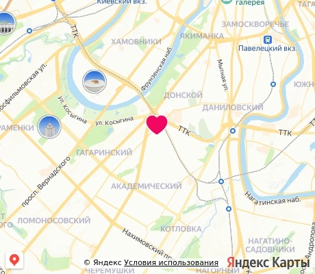 На карте
