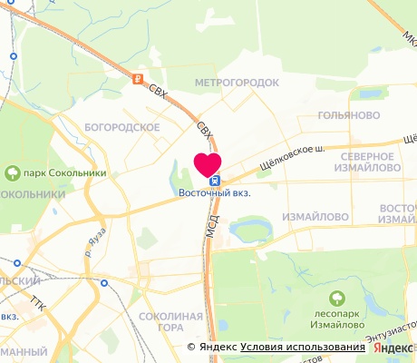 На карте