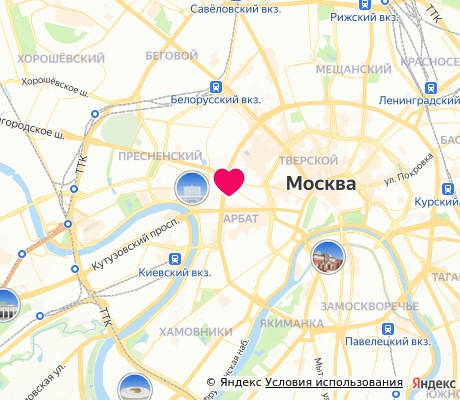 На карте