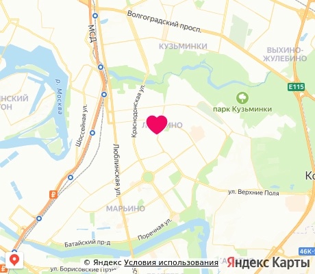 На карте