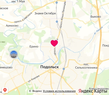 На карте