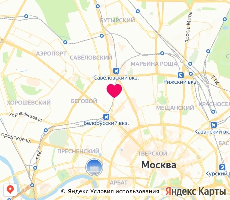 На карте