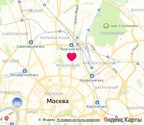 На карте