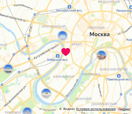 На карте
